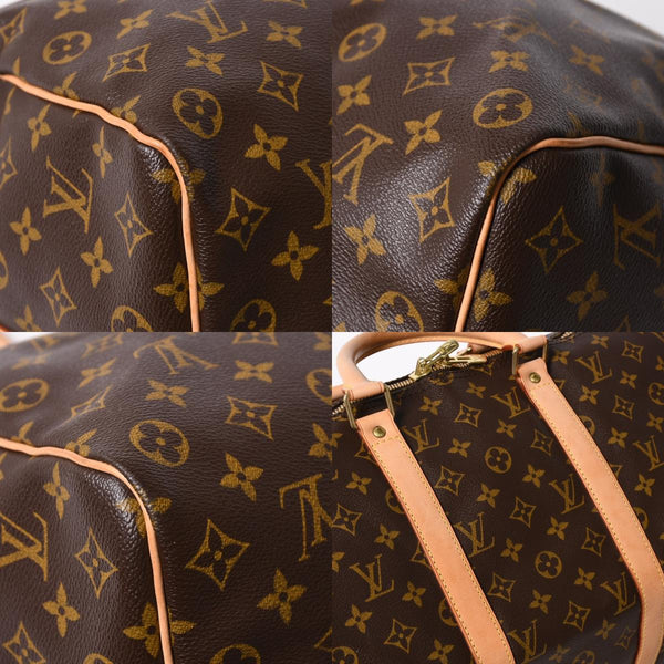 極美品 LOUIS VUITTON ルイヴィトン モノグラム キーポルバンドリエール50 ブラウン M41416 ボストンバッグ 中古 4a007000