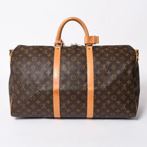 LOUIS VUITTON ルイヴィトン モノグラム キーポルバンドリエール50 ブラウン M41416 ボストンバッグ 美品 中古 4a006978