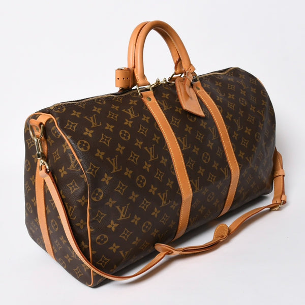 LOUIS VUITTON ルイヴィトン モノグラム キーポルバンドリエール50 ブラウン M41416 ボストンバッグ 美品 中古 4a006978