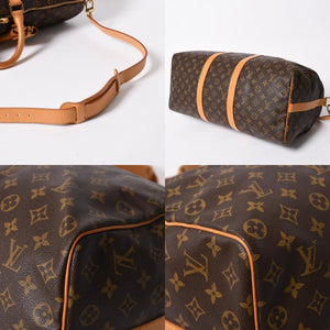 LOUIS VUITTON ルイヴィトン モノグラム キーポルバンドリエール50 ブラウン M41416 ボストンバッグ 美品 中古 4a006978