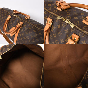 LOUIS VUITTON ルイヴィトン モノグラム キーポルバンドリエール50 ブラウン M41416 ボストンバッグ 美品 中古 4a006978