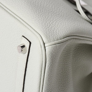 新品同様 HERMES エルメス バーキン30 ハンドバッグ B刻印 トリヨンクレマンス ヴェールフィズ 内縫い シルバー金具 中古 4a007002