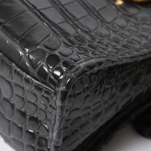 極美品 BALENCIAGA バレンシアガ クラシックメタルエッジシティ 2WAY ハンドバッグ ショルダーバッグ 390160 グレー ゴールド金具 中古 4a006968