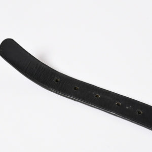 CHROME HEARTS クロムハーツ BUCKLE LRG HEART ハートバックル 1インチ レザーベルト サイズ30 スターリングシルバー 美品 中古 4a007010