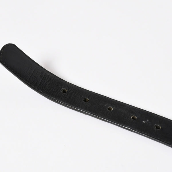 CHROME HEARTS クロムハーツ BUCKLE LRG HEART ハートバックル 1インチ レザーベルト サイズ30 スターリングシルバー 美品 中古 4a007010
