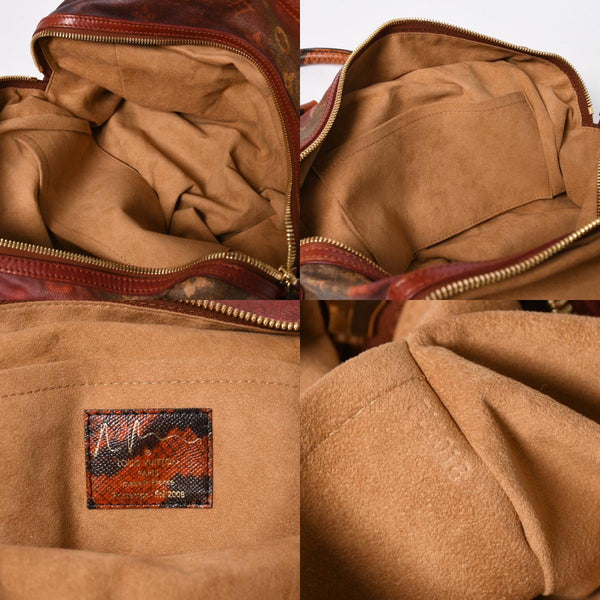 新品同様品 LOUIS VUITTON ルイヴィトン リチャードプリンス ジョークス マンクレイジー ハンドバッグ M95737 ルージュ ゴールド金具 中古 4a007547