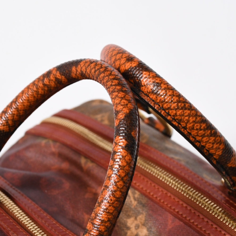 新品同様品 LOUIS VUITTON ルイヴィトン リチャードプリンス ジョークス マンクレイジー ハンドバッグ M95737 ルージュ ゴールド金具 中古 4a007547
