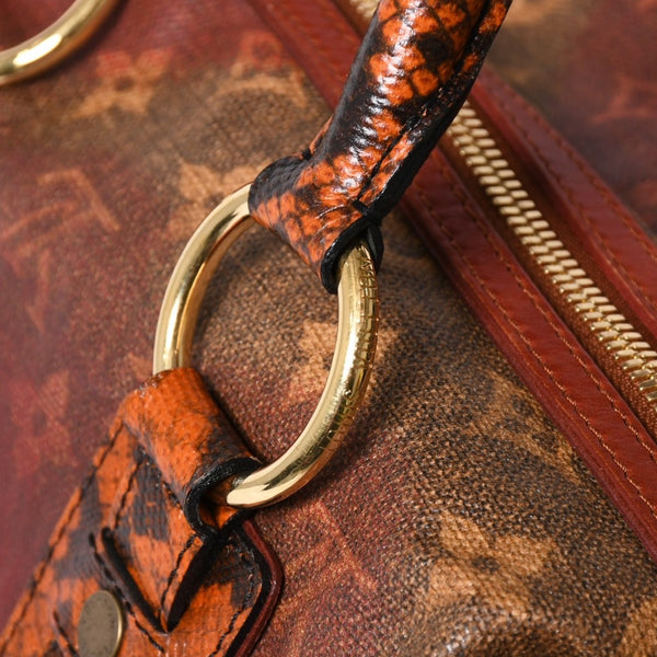 新品同様品 LOUIS VUITTON ルイヴィトン リチャードプリンス ジョークス マンクレイジー ハンドバッグ M95737 ルージュ ゴールド金具 中古 4a007547