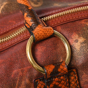 新品同様品 LOUIS VUITTON ルイヴィトン リチャードプリンス ジョークス マンクレイジー ハンドバッグ M95737 ルージュ ゴールド金具 中古 4a007547