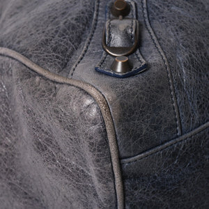 BALENCIAGA バレンシアガ Classic Velo クラシック ヴェロ 2WAYバッグ 235216 ヴィンテージレザー ネイビー ガンメタ金具 良品 中古 4a007014