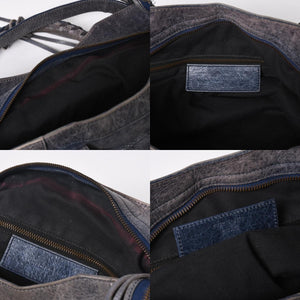 BALENCIAGA バレンシアガ Classic Velo クラシック ヴェロ 2WAYバッグ 235216 ヴィンテージレザー ネイビー ガンメタ金具 良品 中古 4a007014