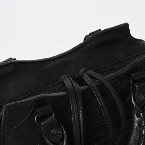 極美品 BALENCIAGA バレンシアガ 2WAY ハンドバッグ ショルダーバッグ ネオ クラシック シティXS 696495 ブラック シルバー金具 中古 4a007018
