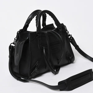 極美品 BALENCIAGA バレンシアガ 2WAY ハンドバッグ ショルダーバッグ ネオ クラシック シティXS 696495 ブラック シルバー金具 中古 4a007018