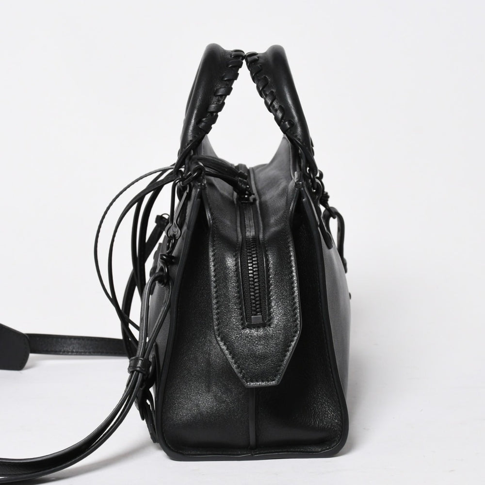 極美品 BALENCIAGA バレンシアガ 2WAY ハンドバッグ ショルダーバッグ ネオ クラシック シティXS 696495 ブラック シルバー金具 中古 4a007018
