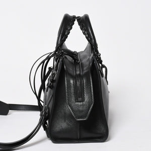 極美品 BALENCIAGA バレンシアガ 2WAY ハンドバッグ ショルダーバッグ ネオ クラシック シティXS 696495 ブラック シルバー金具 中古 4a007018