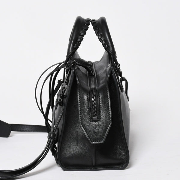 極美品 BALENCIAGA バレンシアガ 2WAY ハンドバッグ ショルダーバッグ ネオ クラシック シティXS 696495 ブラック シルバー金具 中古 4a007018