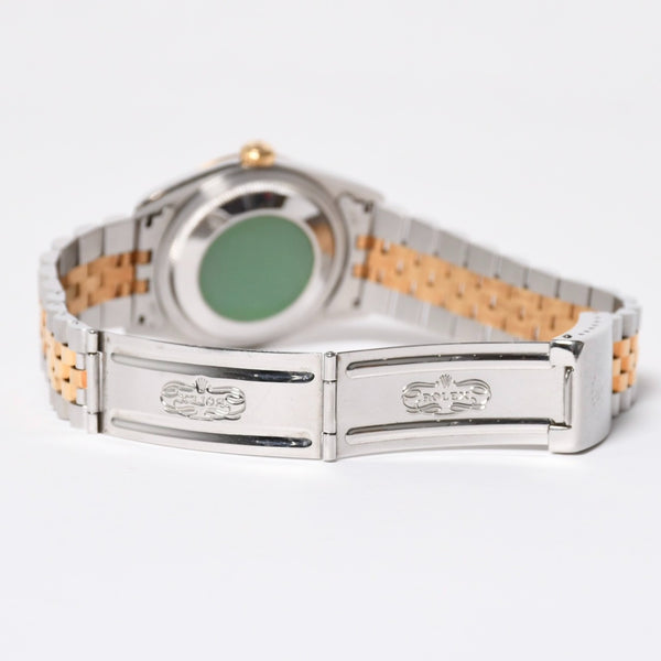 ROLEX ロレックス デイトジャスト 36 腕時計 16233G 重量約106.62g 18KYG SS AT シャンパン文字盤 旧ダイヤ 紙ギャラ 美品 中古 4a007536