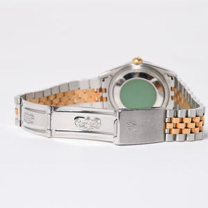 ROLEX ロレックス デイトジャスト 36 腕時計 16233G 重量約106.62g 18KYG SS AT シャンパン文字盤 旧ダイヤ 紙ギャラ 美品 中古 4a007536
