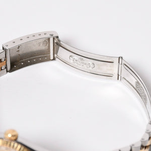 ROLEX ロレックス デイトジャスト 36 腕時計 16233G 重量約106.62g 18KYG SS AT シャンパン文字盤 旧ダイヤ 紙ギャラ 美品 中古 4a007536