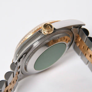 ROLEX ロレックス デイトジャスト 36 腕時計 16233G 重量約106.62g 18KYG SS AT シャンパン文字盤 旧ダイヤ 紙ギャラ 美品 中古 4a007536