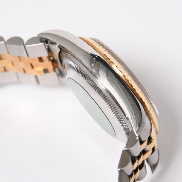 ROLEX ロレックス デイトジャスト 36 腕時計 16233G 重量約106.62g 18KYG SS AT シャンパン文字盤 旧ダイヤ 紙ギャラ 美品 中古 4a007536