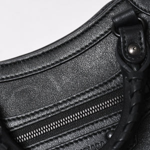 極美品 BALENCIAGA バレンシアガ 2WAY ハンドバッグ ショルダーバッグ ネオ クラシック シティXS 696495 ブラック シルバー金具 中古 4a007018