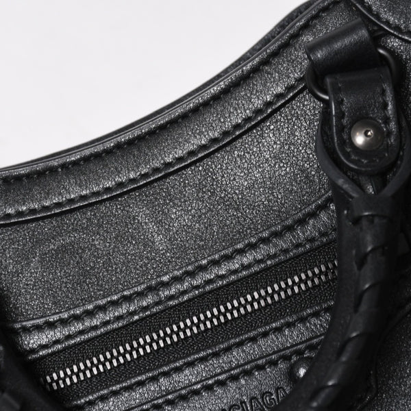 極美品 BALENCIAGA バレンシアガ 2WAY ハンドバッグ ショルダーバッグ ネオ クラシック シティXS 696495 ブラック シルバー金具 中古 4a007018