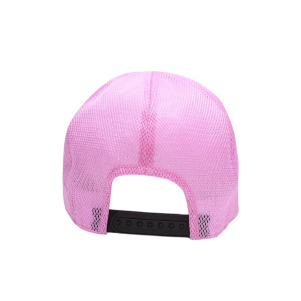 極美品 A BATHING APE アベイシングエイプ メッシュ キャップ ベイプスター ブラウン ピンク 中古 4a007030