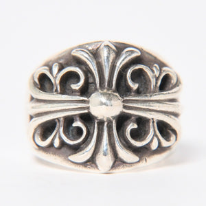 CHROME HEARTS クロムハーツ キーパーリング サイズ20号 重量約22.31g 指輪 フローラル アラベスク模様 アクセサリー シルバー925 美品 中古 4a007035