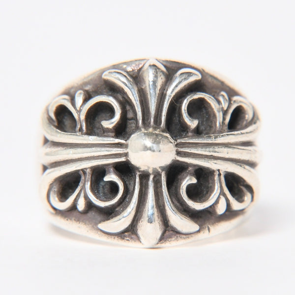 CHROME HEARTS クロムハーツ キーパーリング サイズ20号 重量約22.31g 指輪 フローラル アラベスク模様 アクセサリー シルバー925 美品 中古 4a007035
