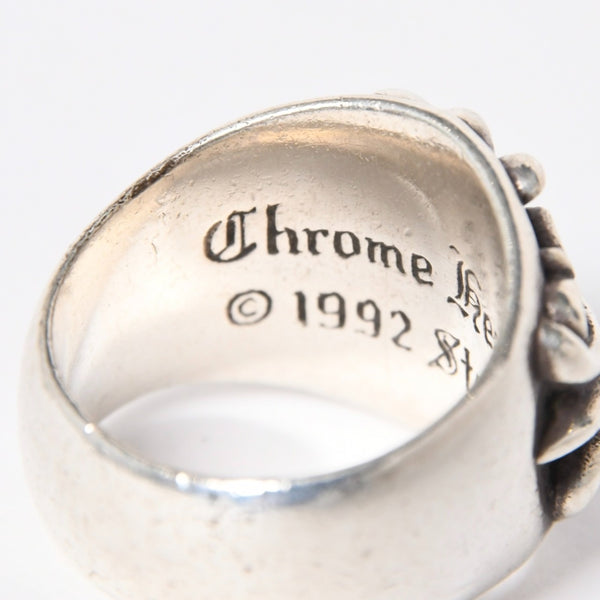 CHROME HEARTS クロムハーツ キーパーリング サイズ20号 重量約22.31g 指輪 フローラル アラベスク模様 アクセサリー シルバー925 美品 中古 4a007035