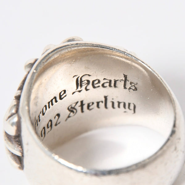 CHROME HEARTS クロムハーツ キーパーリング サイズ20号 重量約22.31g 指輪 フローラル アラベスク模様 アクセサリー シルバー925 美品 中古 4a007035
