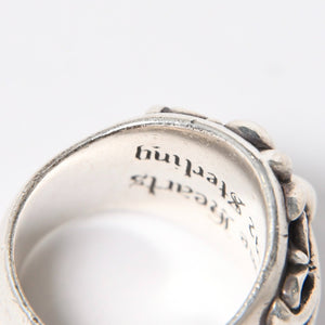 CHROME HEARTS クロムハーツ キーパーリング サイズ20号 重量約22.31g 指輪 フローラル アラベスク模様 アクセサリー シルバー925 美品 中古 4a007035