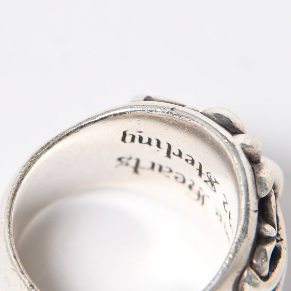 CHROME HEARTS クロムハーツ キーパーリング サイズ20号 重量約22.31g 指輪 フローラル アラベスク模様 アクセサリー シルバー925 美品 中古 4a007035