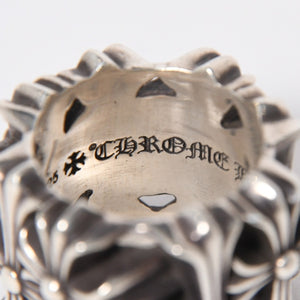 極美品 CHROME HEARTS クロムハーツ セメタリースクエアリング サイズ21.5号 重量約43.38g CHクロス 指輪 アクセサリー シルバー925 中古 4a007042