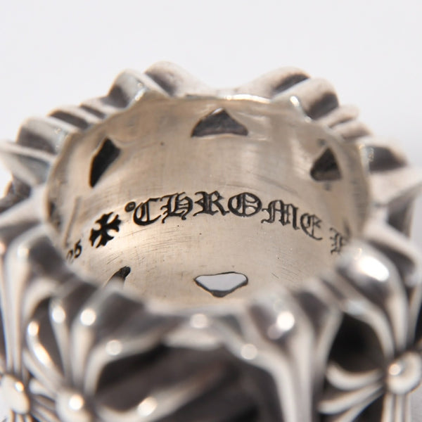 極美品 CHROME HEARTS クロムハーツ セメタリースクエアリング サイズ21.5号 重量約43.38g CHクロス 指輪 アクセサリー シルバー925 中古 4a007042