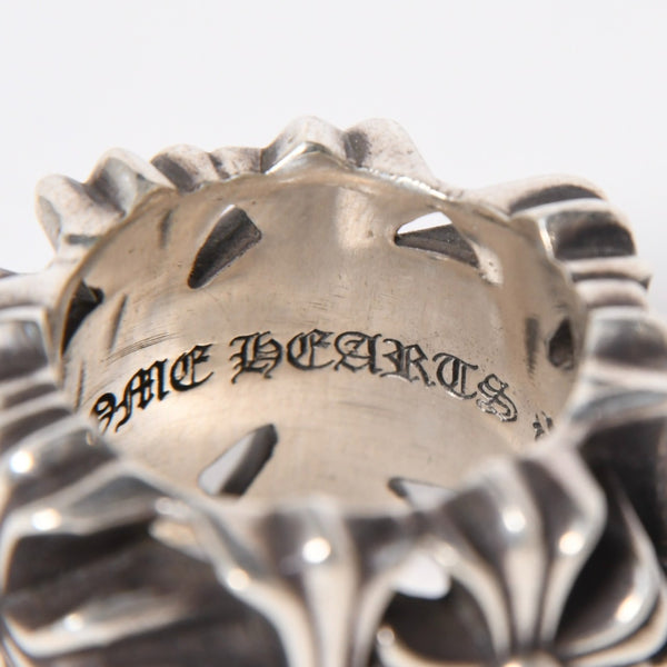 極美品 CHROME HEARTS クロムハーツ セメタリースクエアリング サイズ21.5号 重量約43.38g CHクロス 指輪 アクセサリー シルバー925 中古 4a007042