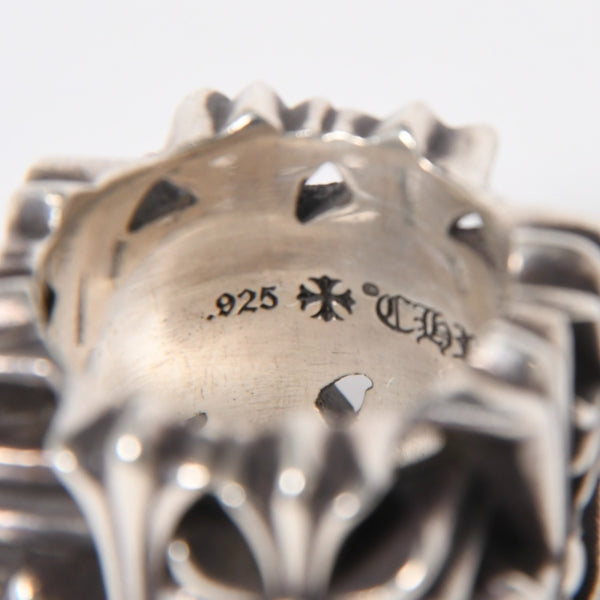 極美品 CHROME HEARTS クロムハーツ セメタリースクエアリング サイズ21.5号 重量約43.38g CHクロス 指輪 アクセサリー シルバー925 中古 4a007042