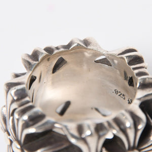 極美品 CHROME HEARTS クロムハーツ セメタリースクエアリング サイズ21.5号 重量約43.38g CHクロス 指輪 アクセサリー シルバー925 中古 4a007042