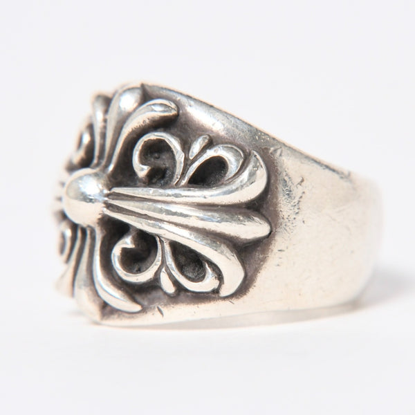 CHROME HEARTS クロムハーツ キーパーリング サイズ20号 重量約22.31g 指輪 フローラル アラベスク模様 アクセサリー シルバー925 美品 中古 4a007035