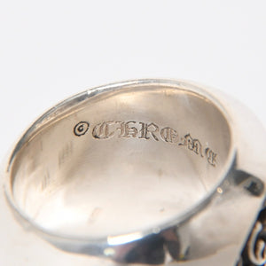 CHROME HEARTS クロムハーツ クラシック オーバルスター リング サイズ18.5号 重量約40.84号 指輪 ダビデスター アラベスク アクセサリー シルバー925 美品 中古 4a007045