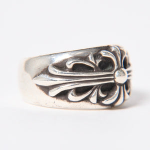 CHROME HEARTS クロムハーツ フローラルクロス リング サイズ16.5号 重量約17.20g 指輪 フローラル クロス アクセサリー シルバー925 美品 中古 4a007040