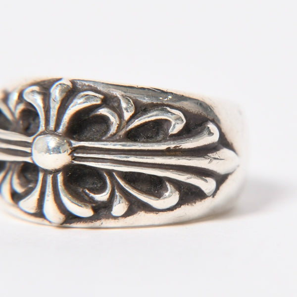 CHROME HEARTS クロムハーツ フローラルクロス リング サイズ16.5号 重量約17.20g 指輪 フローラル クロス アクセサリー シルバー925 美品 中古 4a007040