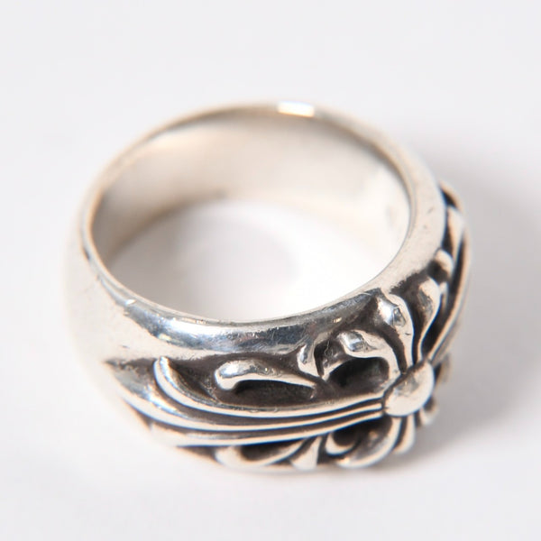 CHROME HEARTS クロムハーツ フローラルクロス リング サイズ16.5号 重量約17.20g 指輪 フローラル クロス アクセサリー シルバー925 美品 中古 4a007040