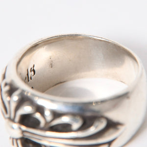 CHROME HEARTS クロムハーツ フローラルクロス リング サイズ16.5号 重量約17.20g 指輪 フローラル クロス アクセサリー シルバー925 美品 中古 4a007040