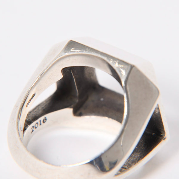 CHROME HEARTS クロムハーツ 指輪 リング Gareth Pugh ガレス ピュー コラボ GP VOID 重量約14.07g 11号 シルバー シルバー925 美品 中古 4a007041