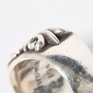 CHROME HEARTS クロムハーツ キーパーリング サイズ20号 重量約22.31g 指輪 フローラル アラベスク模様 アクセサリー シルバー925 美品 中古 4a007035