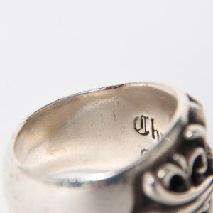 CHROME HEARTS クロムハーツ キーパーリング サイズ20号 重量約22.31g 指輪 フローラル アラベスク模様 アクセサリー シルバー925 美品 中古 4a007035