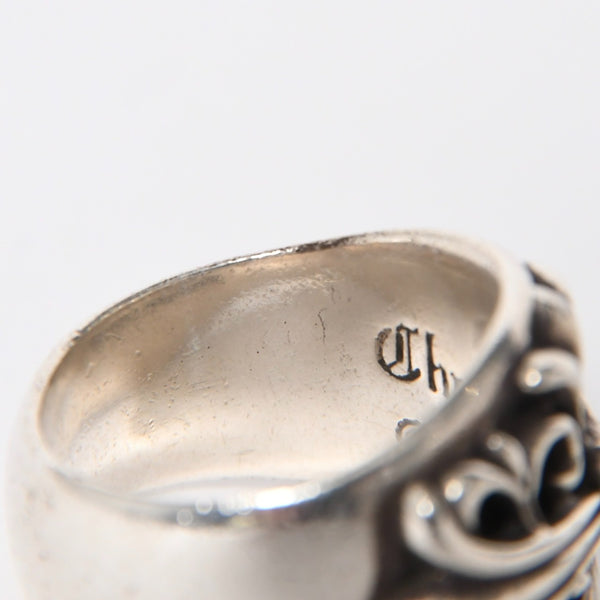 CHROME HEARTS クロムハーツ キーパーリング サイズ20号 重量約22.31g 指輪 フローラル アラベスク模様 アクセサリー シルバー925 美品 中古 4a007035