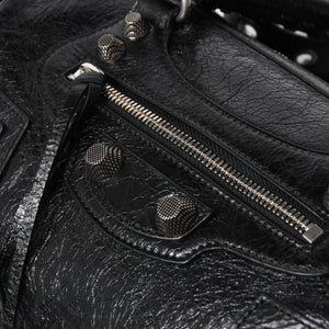 極美品 BALENCIAGA バレンシアガ ル カゴール Le Cagole ダッフルバッグ ミディアム 743383 ブラック 2WAY シルバー金具 美品 中古 4a006924